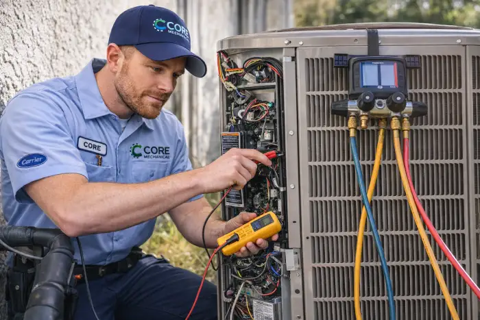 Heating repair technician working in Brooklyn