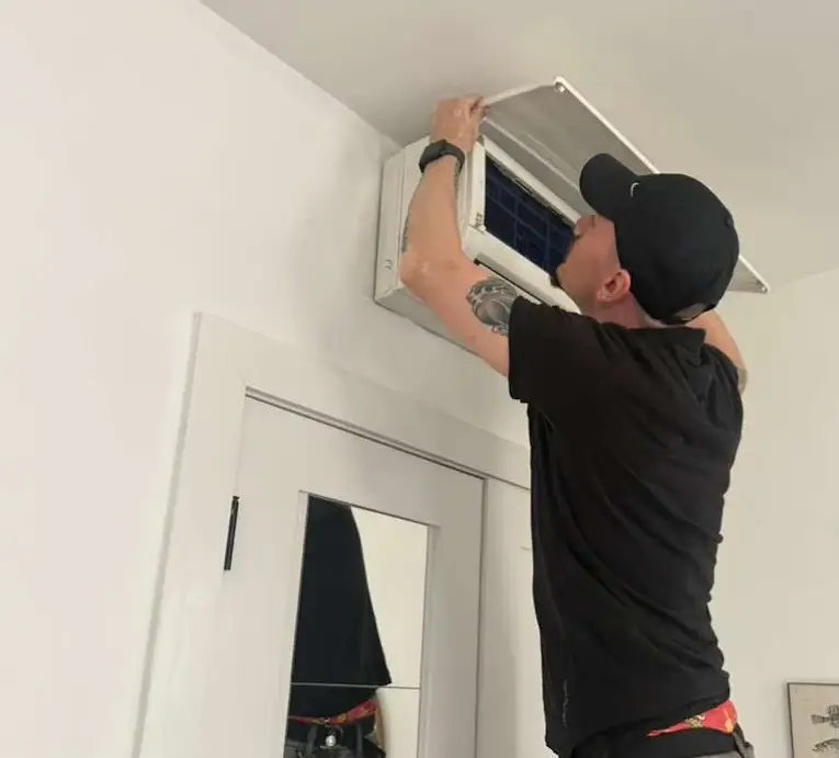 HVAC technician at work in Brooklyn